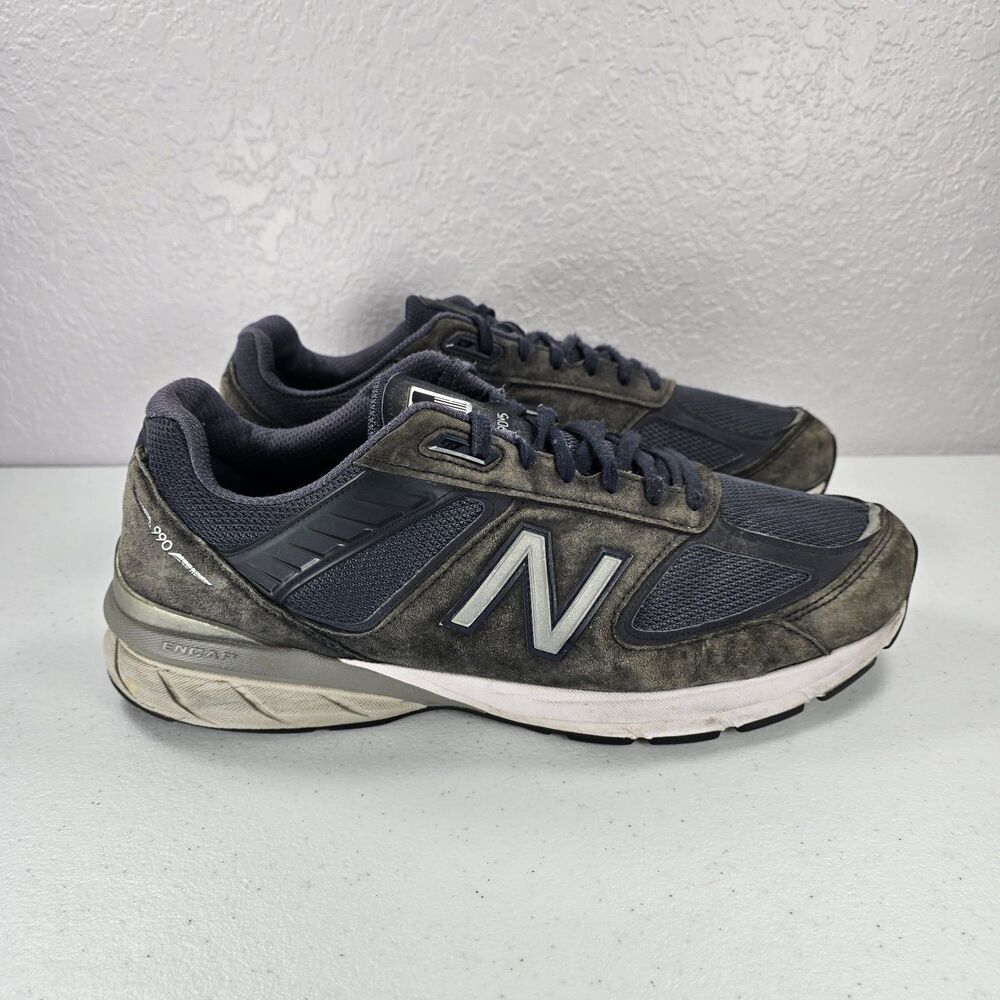 New Balance 990v5 Sneakers Mens 14 6E Extra Wide Navy Made In USA M990NV5